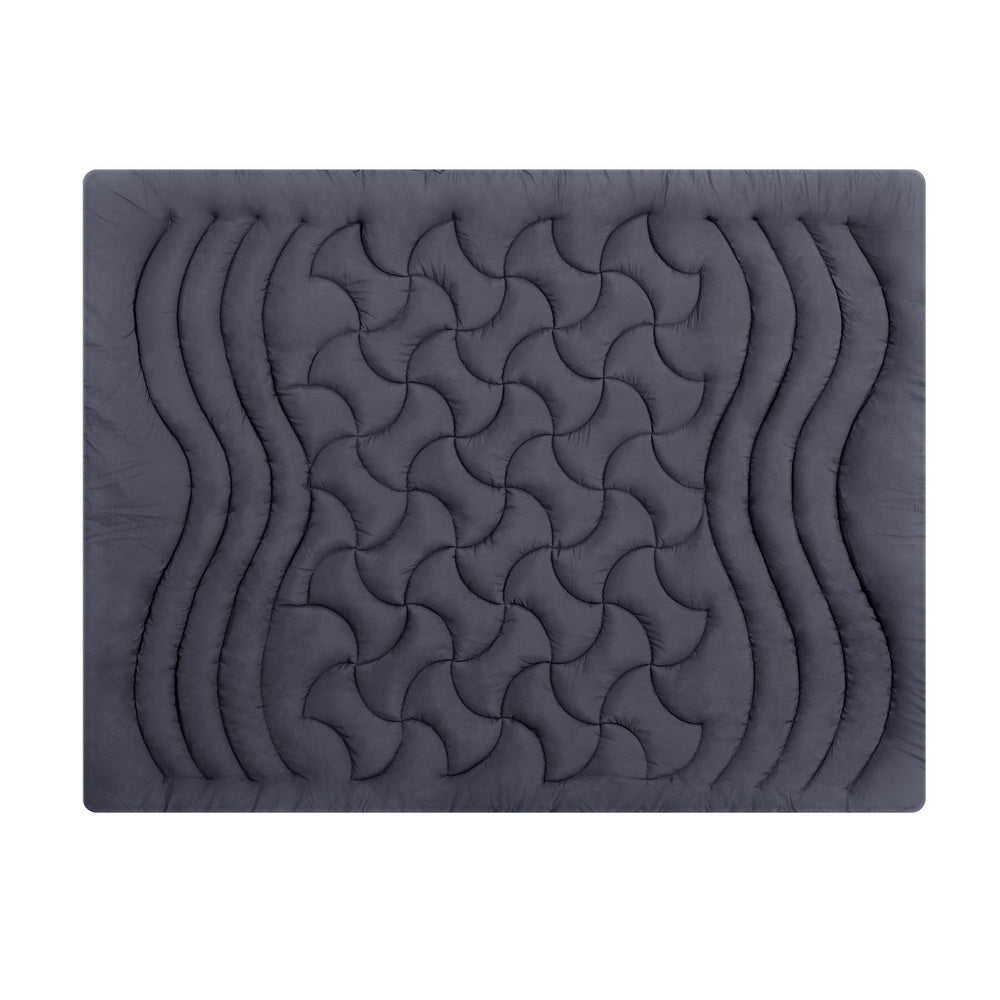 Microfibre 3-Zone Pillowtop Mattress Topper - King - Home & Garden > Bedding - Bedzy Australia