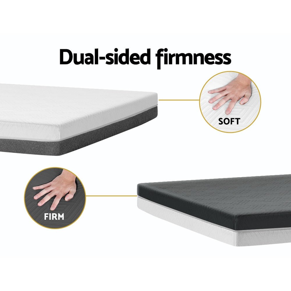 Zero Spring Cool Gel Memory Foam Mattress 15CM Thick - Queen - Furniture > Mattresses - Bedzy Australia