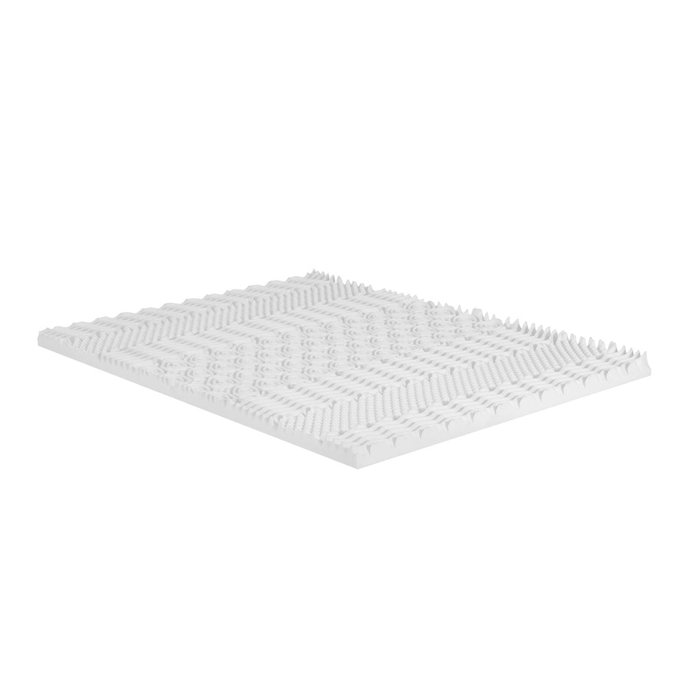 7-Zone Airflow Memory Foam Mattress Topper 8cm Thick - Double - Furniture > Mattresses - Bedzy Australia