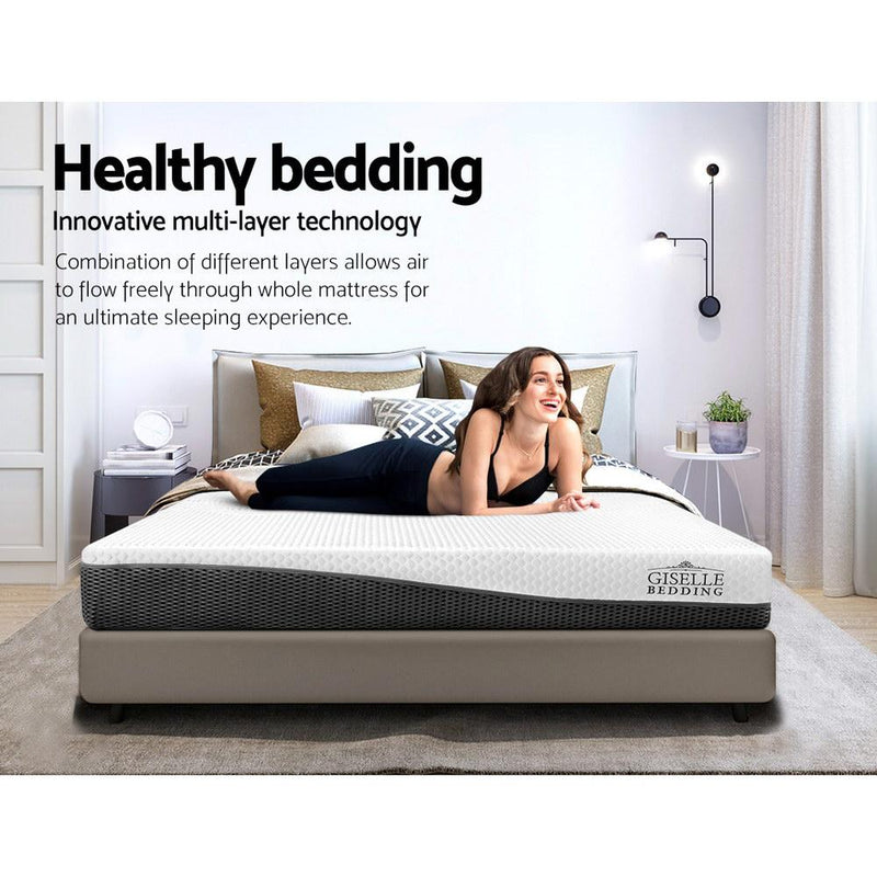 Queen Size Memory Foam Mattress Cool Gel without Spring - Bedzy Australia
