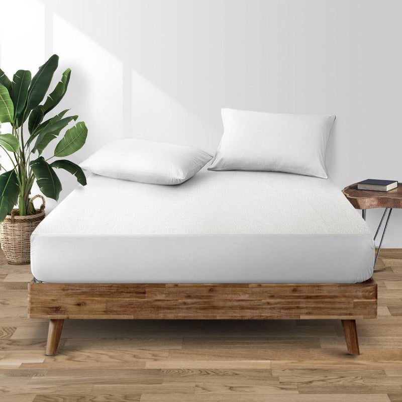 Queen Size Waterproof Bamboo Mattress Protector - Bedzy Australia