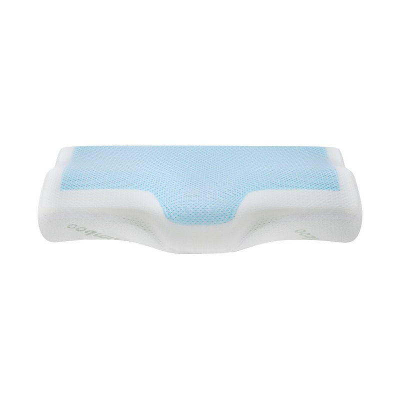 Giselle Memory Foam Pillow Neck Pillows Contour Rebound Cushion Cool Gel Support - Home & Garden > Bedding - Bedzy Australia