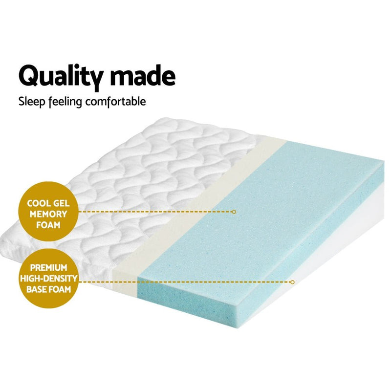 Giselle Wedge Pillow Memory Foam Baby Pillows Bed Cushion Neck Back Support - Home & Garden > Bedding - Bedzy Australia