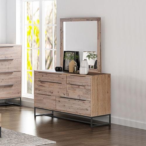 Hannah Dresser With Mirror - Bedzy Australia - Furniture > Bedroom