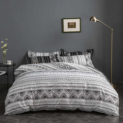 Hugo Reversible King Size Duvet Doona Quilt Cover Set - Home & Garden > Bedding - Bedzy Australia