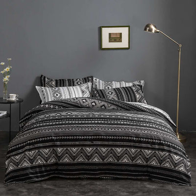 Hugo Reversible King Size Duvet Doona Quilt Cover Set - Home & Garden > Bedding - Bedzy Australia