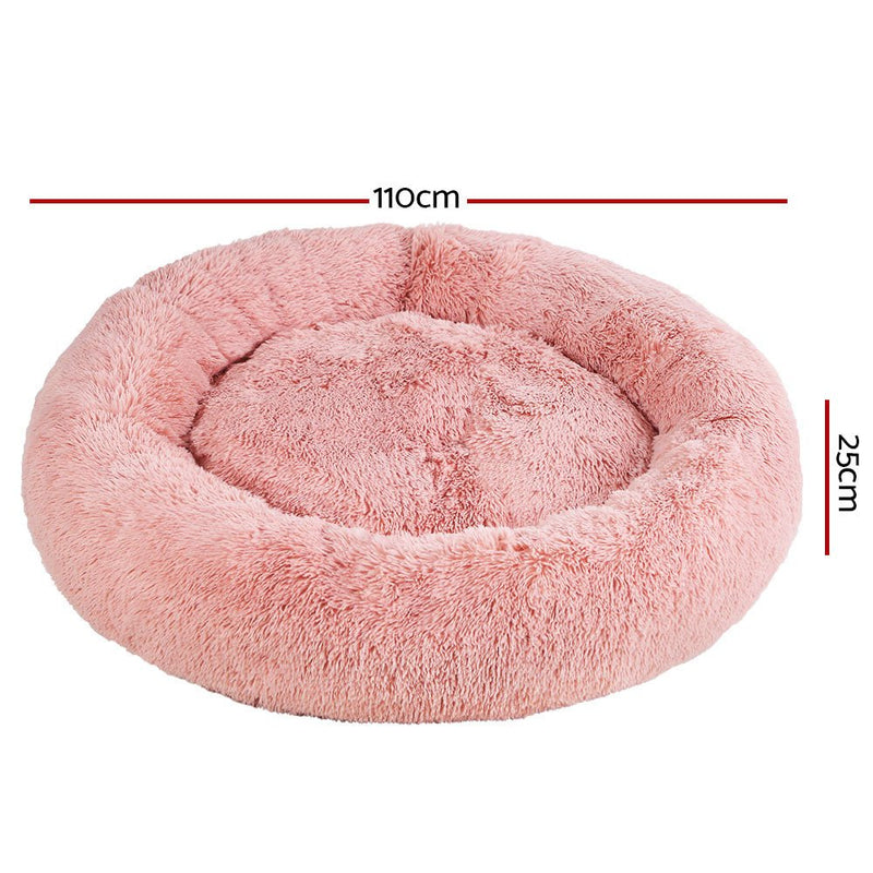 i.Pet Dog Bed Pet Bed Cat Extra Large 110cm Pink - Pet Care > Dog Supplies - Bedzy Australia