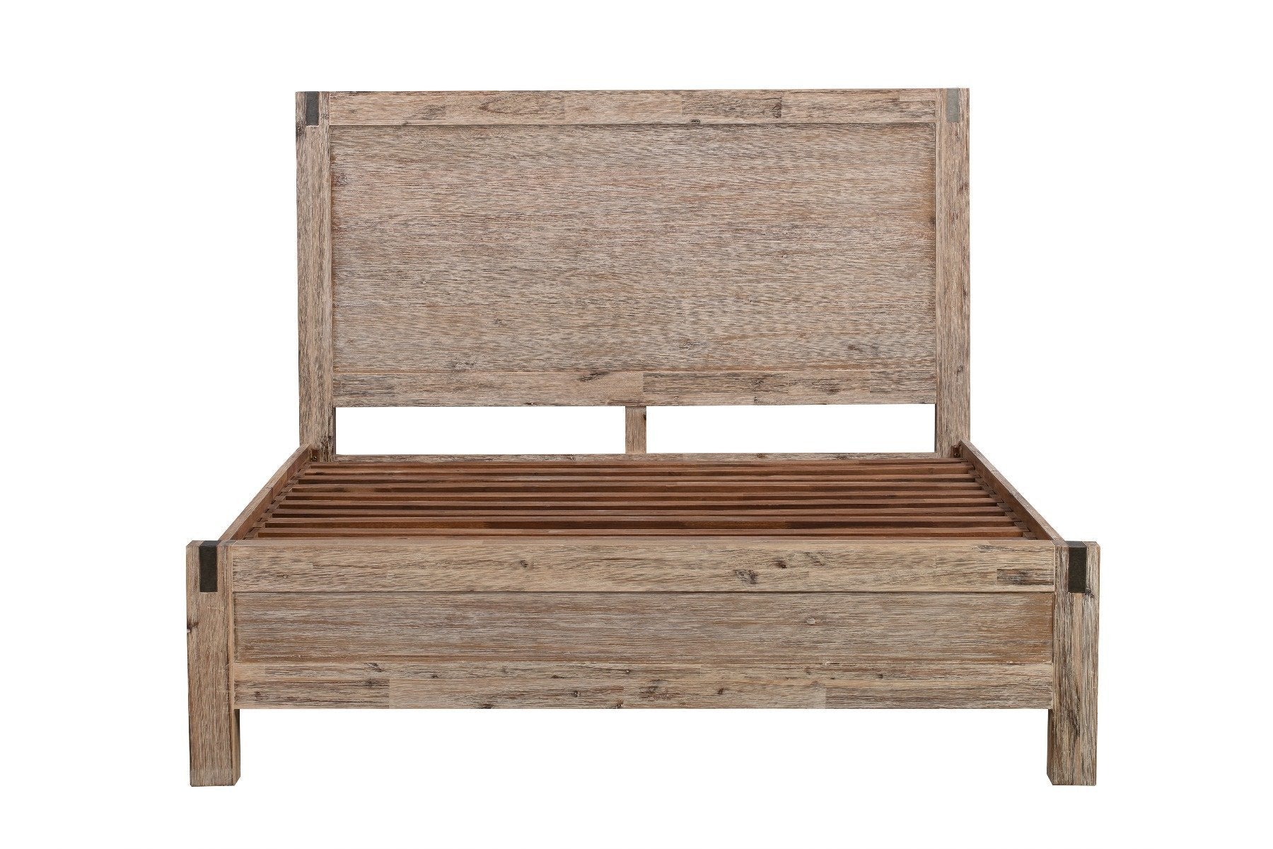 Java Queen Bed Frame Oak - Bedzy Australia