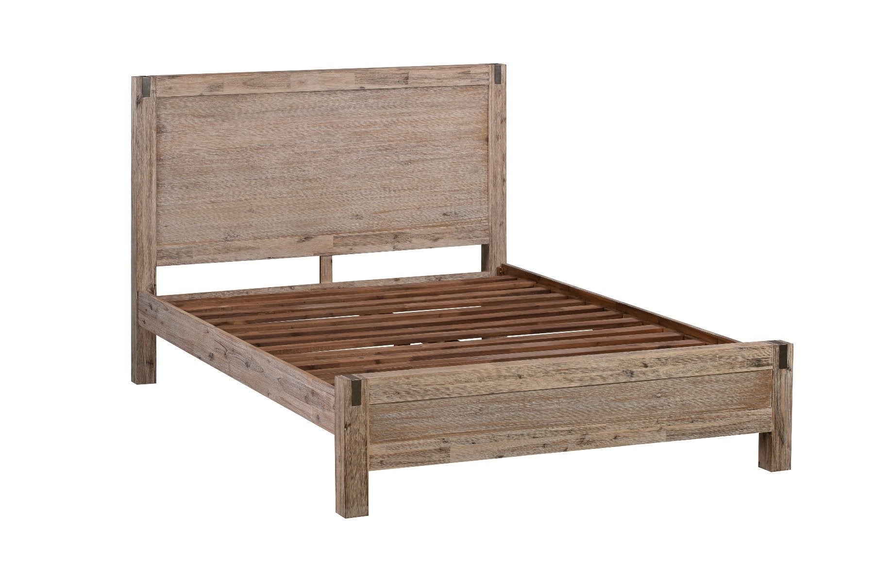 Java Queen Bed Frame Oak - Bedzy Australia