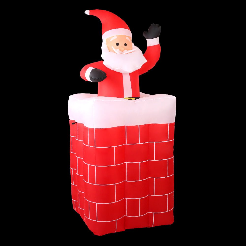1.8M Christmas Inflatable Archway with Santa Xmas Decor LED - Bedzy Australia