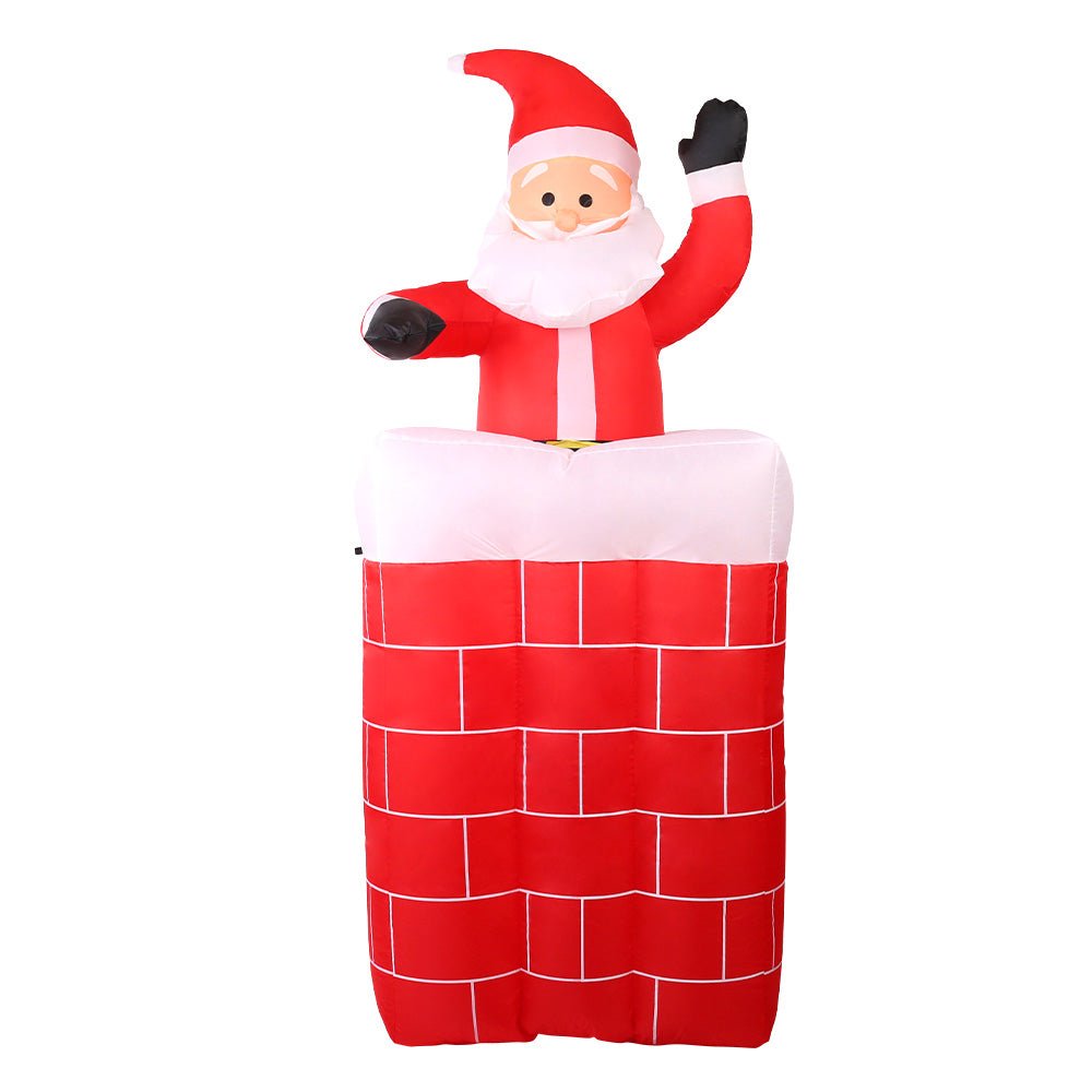 1.8M Christmas Inflatable Archway with Santa Xmas Decor LED - Bedzy Australia