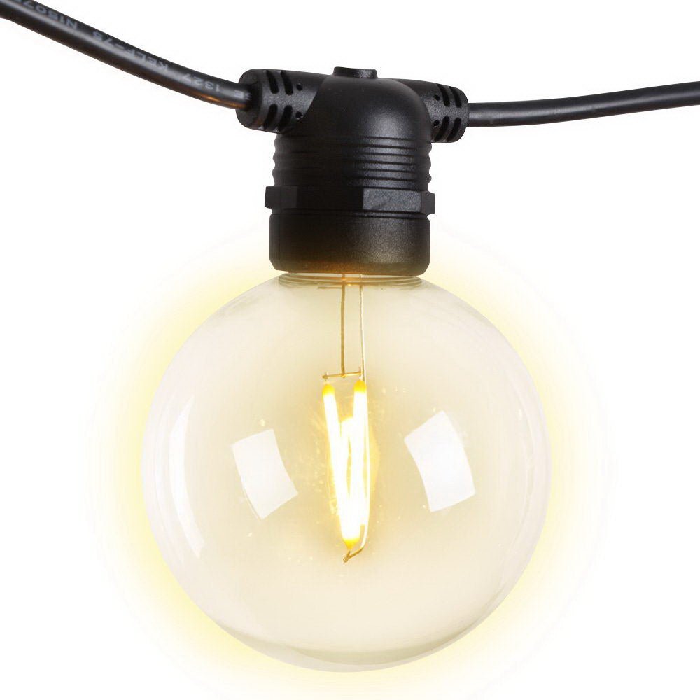 59m LED Festoon Lights Sting Lighting Kits Wedding Outdoor Party - Bedzy Australia