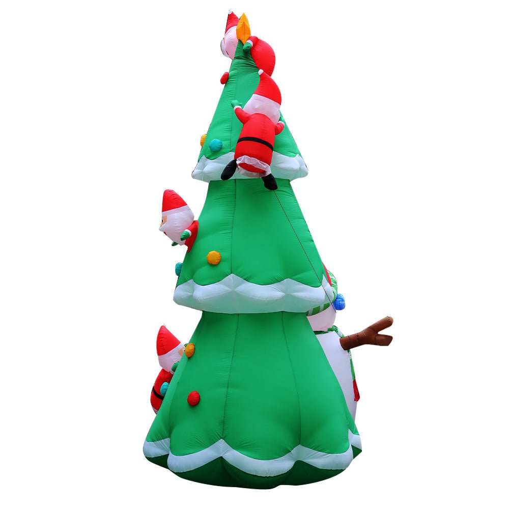 5M Christmas Inflatable Santa on Christmas Tree Xmas Decor LED - Bedzy Australia