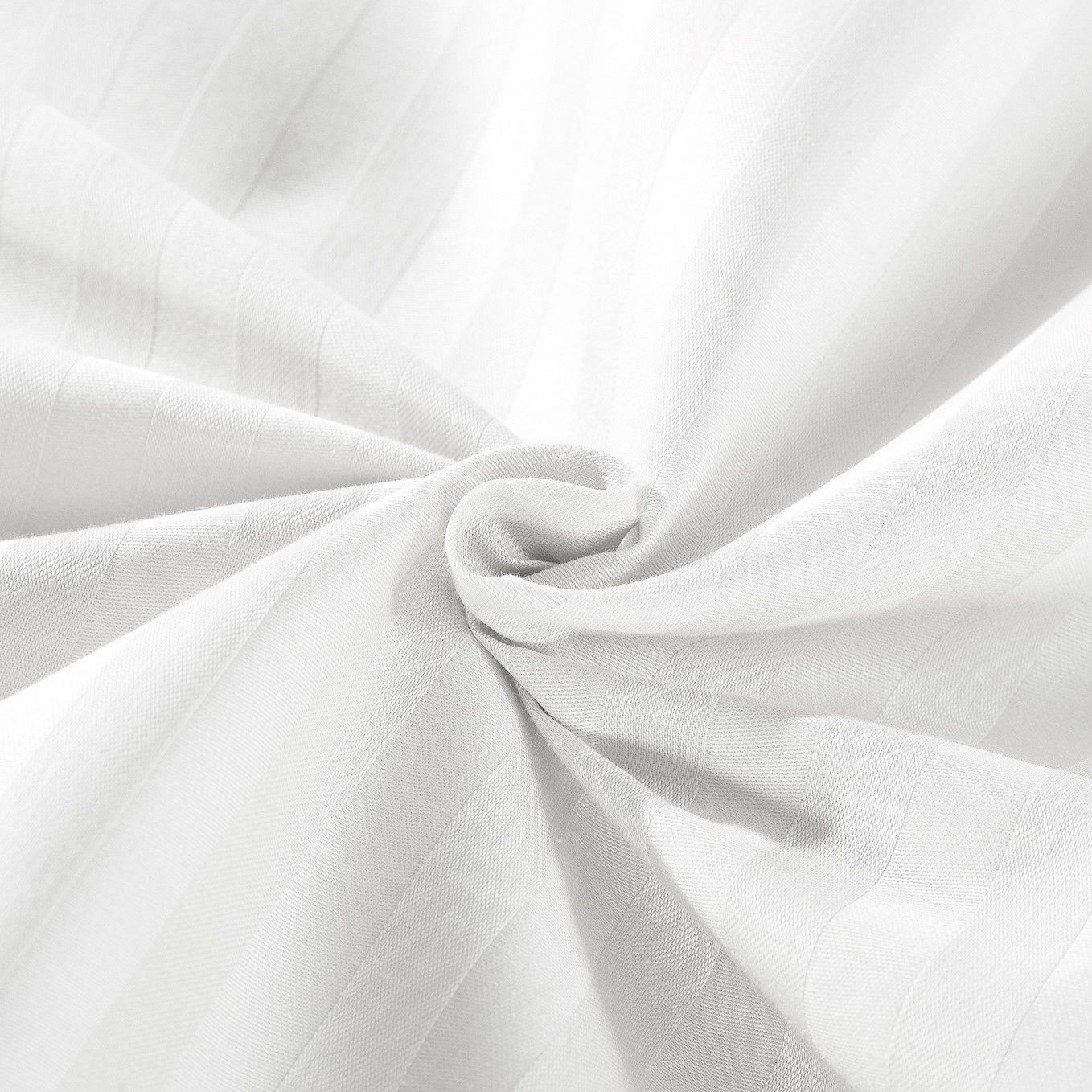 Kensington 1200 Thread Count 100% Egyptian Cotton Sheet Set Stripe Hotel Grade Double White - Bedzy Australia