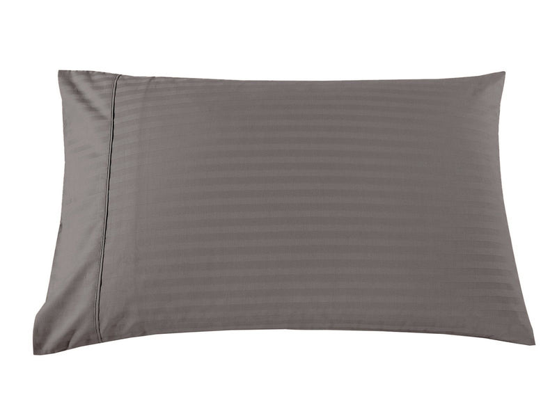 Kensington 1200 Thread Count 100% Egyptian Cotton Sheet Set Stripe Hotel Grade Queen Charcoal - Bedzy Australia - Home & Garden > Bedding