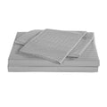 Kensington 1200 Thread Count 100% Egyptian Cotton Sheet Set Stripe Hotel Grade Queen Silver