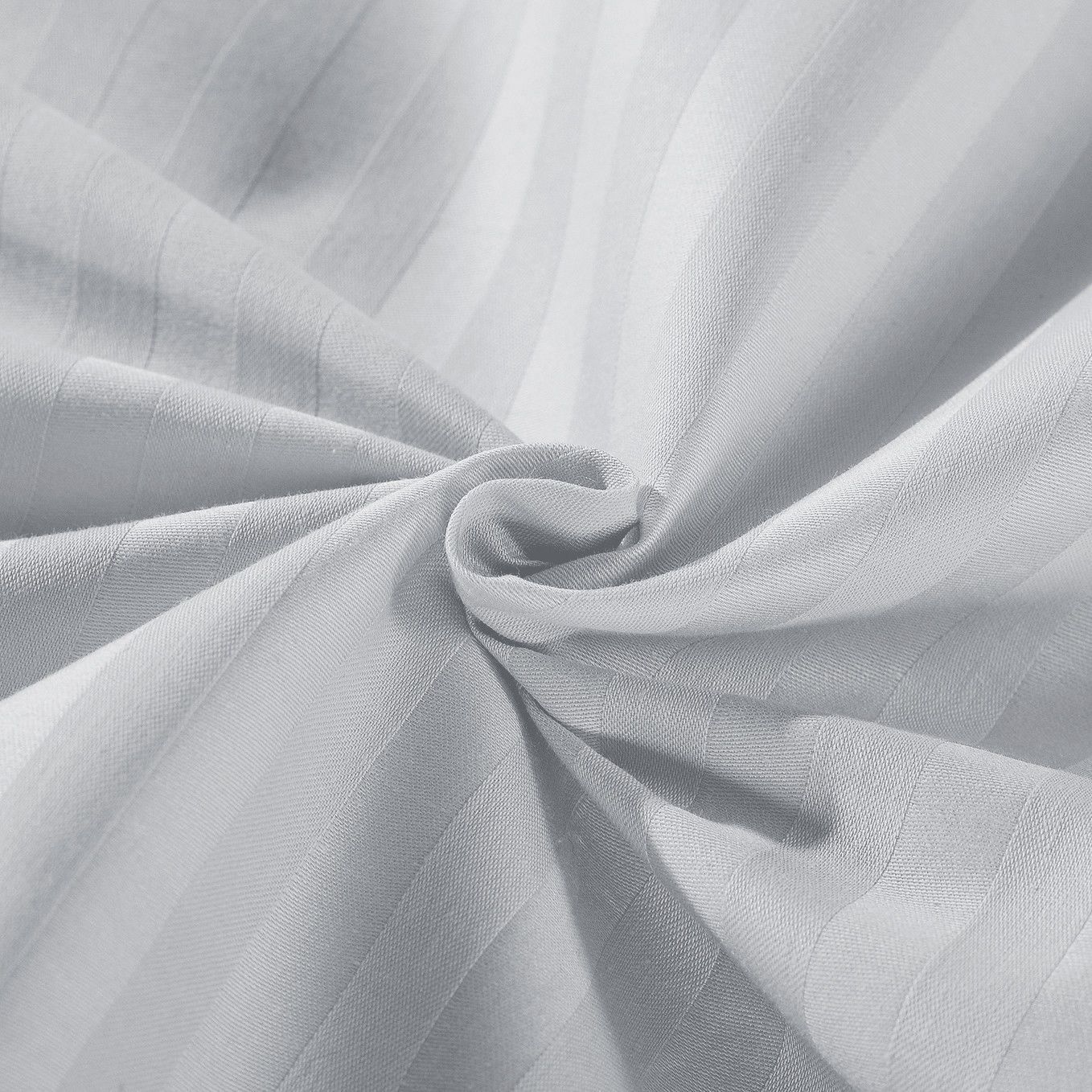 Kensington 1200 Thread Count 100% Egyptian Cotton Sheet Set Stripe Hotel Grade Queen Silver - Bedzy Australia