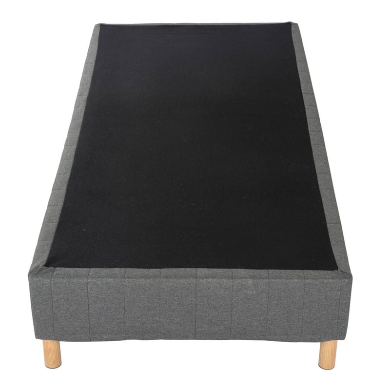 King Metal Bed Frame Mattress Foundation - Dark Grey - Furniture > Bedroom - Bedzy Australia