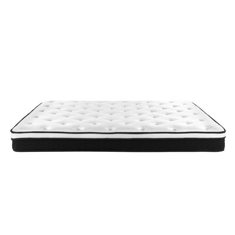 King Package | Bronte Bed Black & Bonita Euro Top Mattress (Medium Firm) - Bedzy Australia