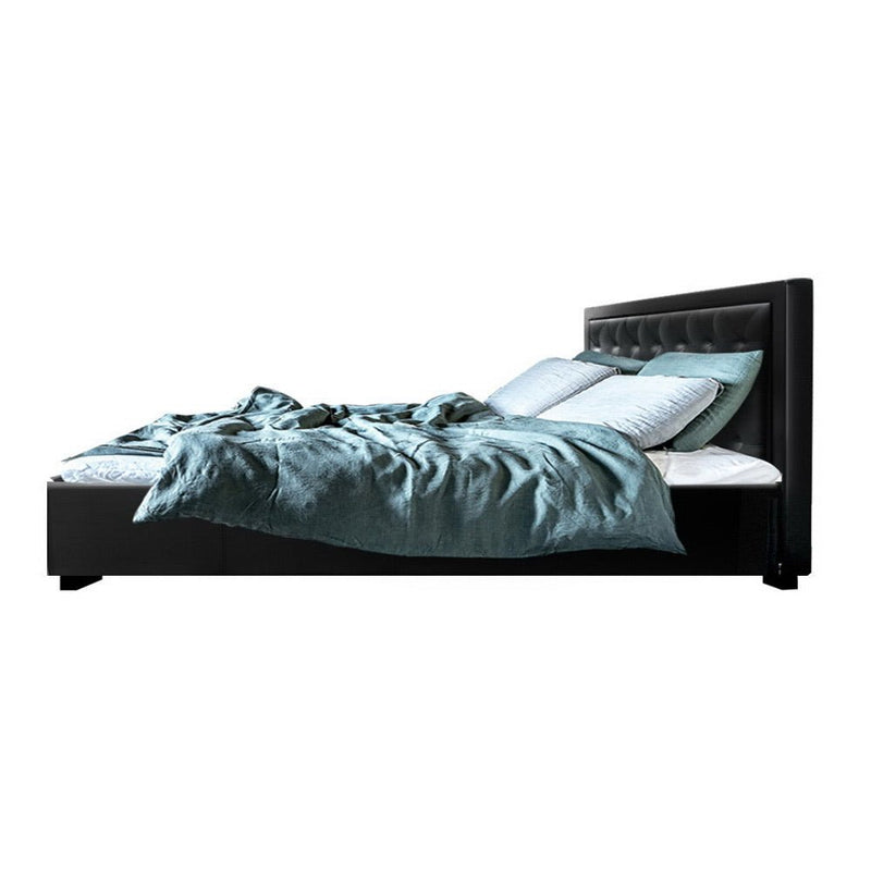 King Package | Bronte Bed Black & Bonita Euro Top Mattress (Medium Firm) - Bedzy Australia (ABN 18 642 972 209) -