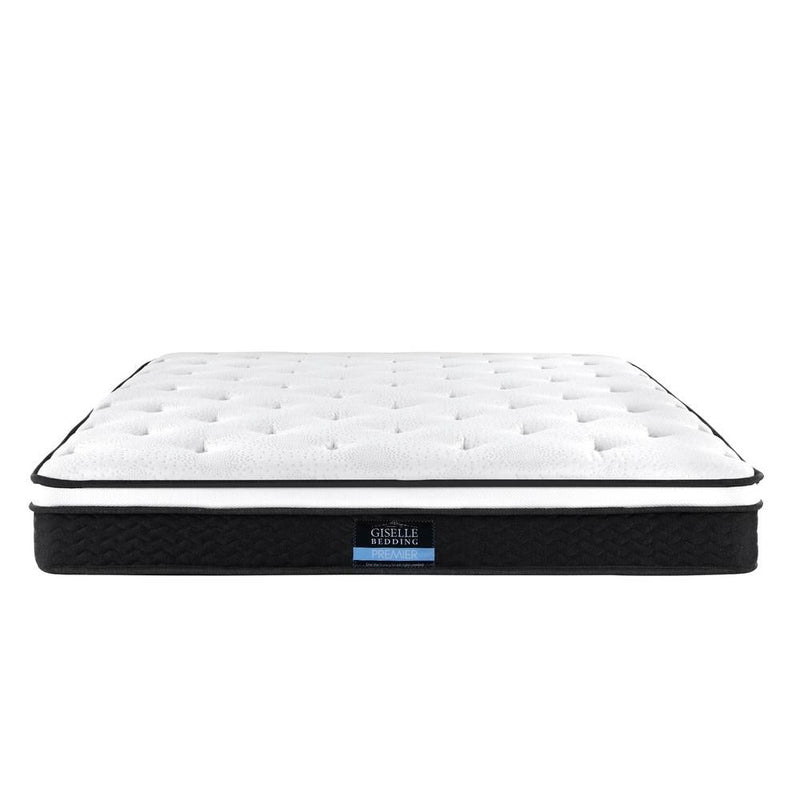 King Package | Bronte Bed Black & Bonita Euro Top Mattress (Medium Firm) - Bedzy Australia (ABN 18 642 972 209) - Furniture > Bedroom