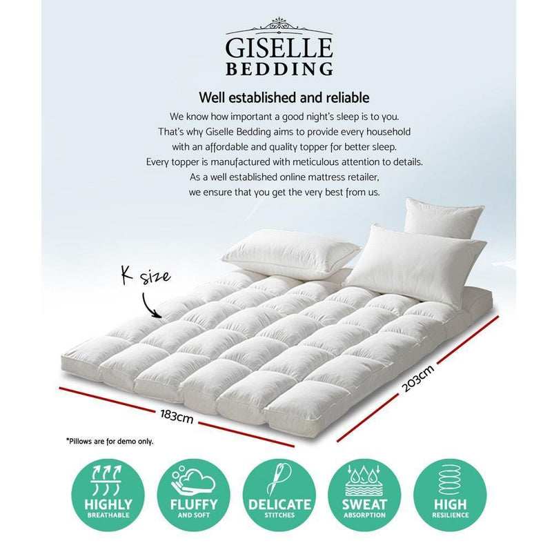 King Premium Package | Altona Bed Grey, Luna Series Euro Top Mattress (Medium Firm) & Bonus Mattress Topper! - Bedzy Australia - Furniture > Bedroom
