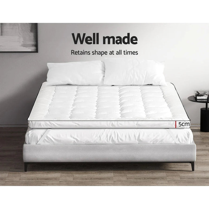 King Premium Package | Elouera Bed Charcoal, Algarve Euro Top Mattress (Medium Firm) & Deluxe Mattress Topper! - Bedzy Australia