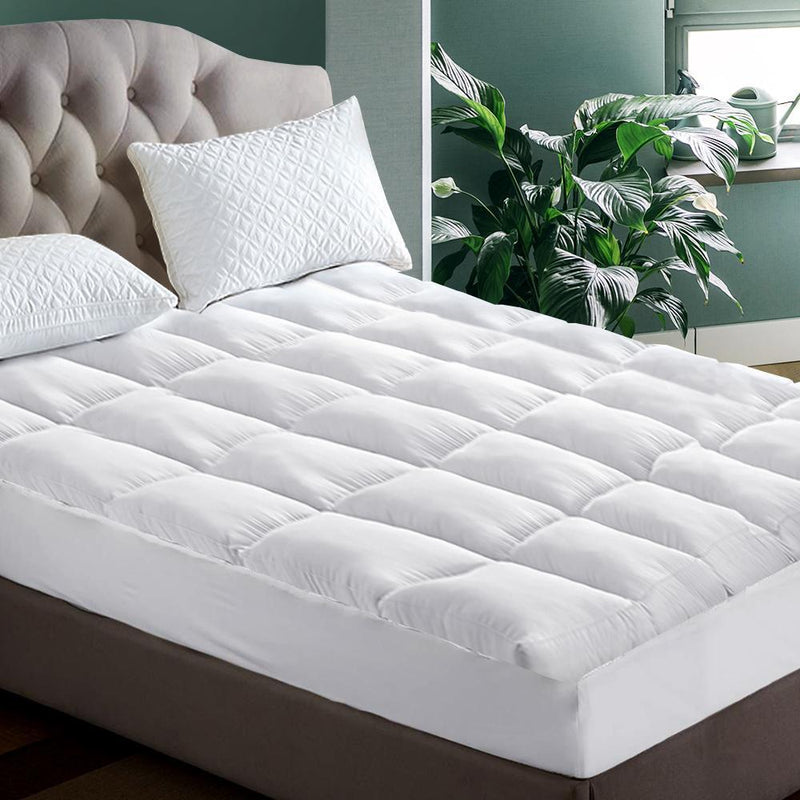 King Premium Package | Elouera Bed Grey, Algarve Euro Top Mattress (Medium Firm) & Bamboo Mattress Topper! - Bedzy Australia