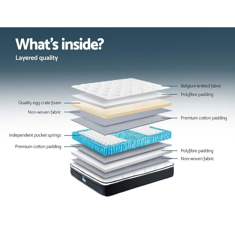 King Single Package | Bronte Storage Bed Frame White & Bonita Euro Top Mattress (Medium Firm) - Bedzy Australia (ABN 18 642 972 209) -