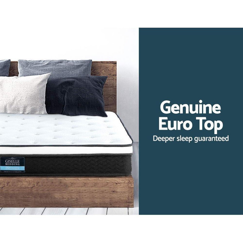 King Single Package | Henley LED Bed Frame & Bonita Euro Top Mattress (Medium Firm) - Bedzy Australia