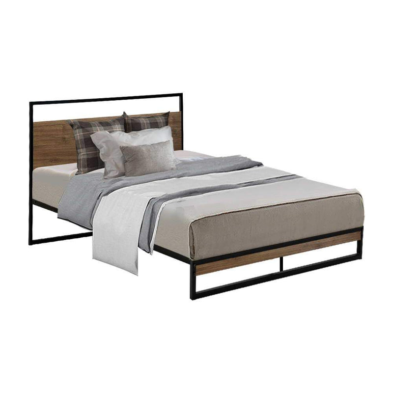 King Single Package | Stockton Bed Frame & Bonita Euro Top Mattress (Medium Firm) - Bedzy Australia (ABN 18 642 972 209) - Furniture > Bedroom