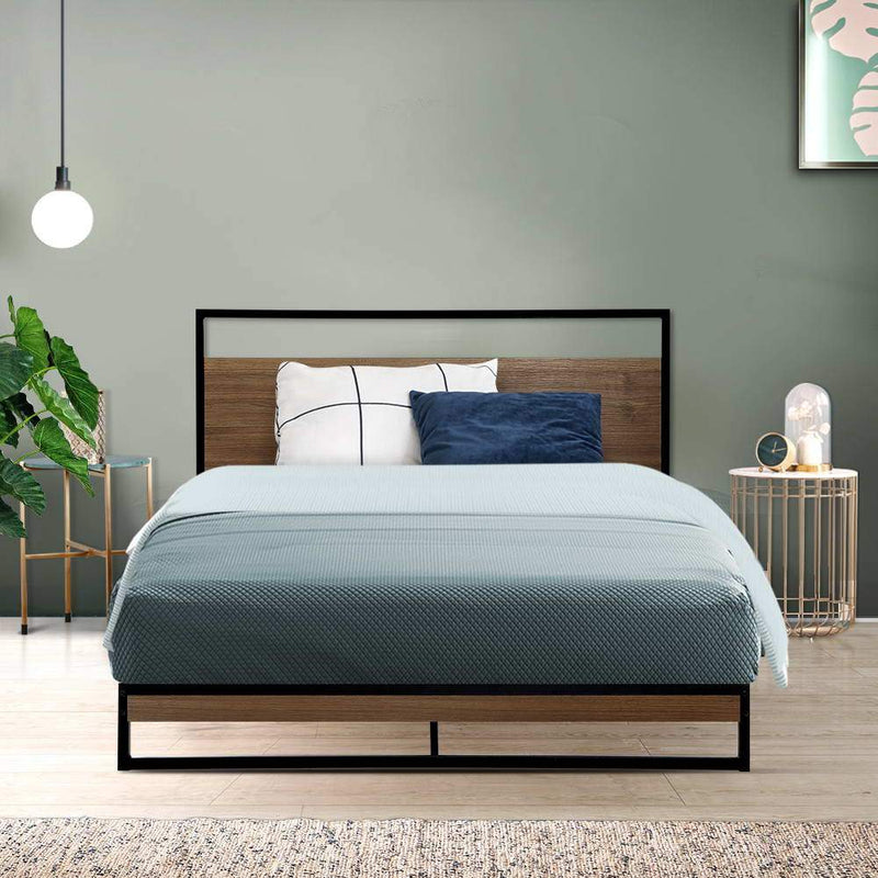 King Single Package | Stockton Bed Frame & Bonita Euro Top Mattress (Medium Firm) - Bedzy Australia (ABN 18 642 972 209) - Furniture > Bedroom