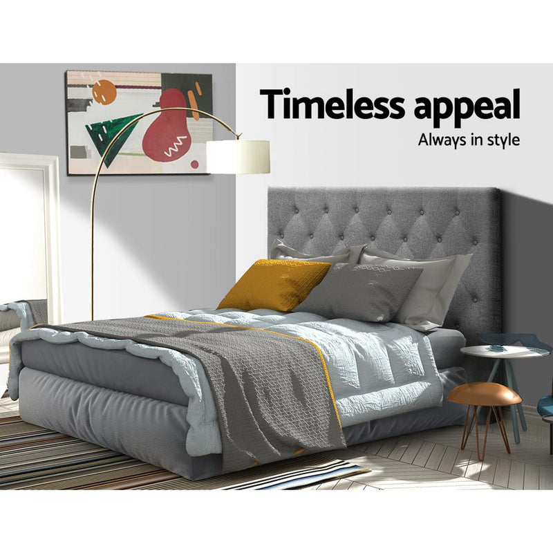 King Single Size | Cappi Bed Headboard (Grey) - Bedzy Australia