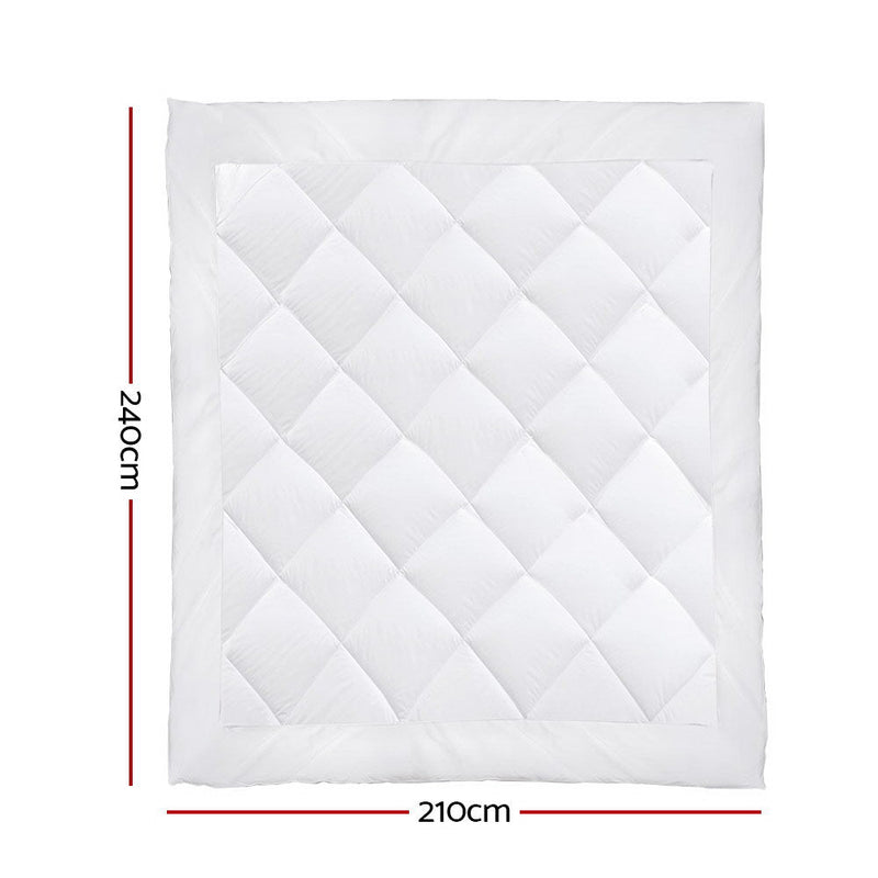 King Size 800GSM Microfibre Bamboo Microfiber Quilt - Home & Garden > Bedding - Bedzy Australia
