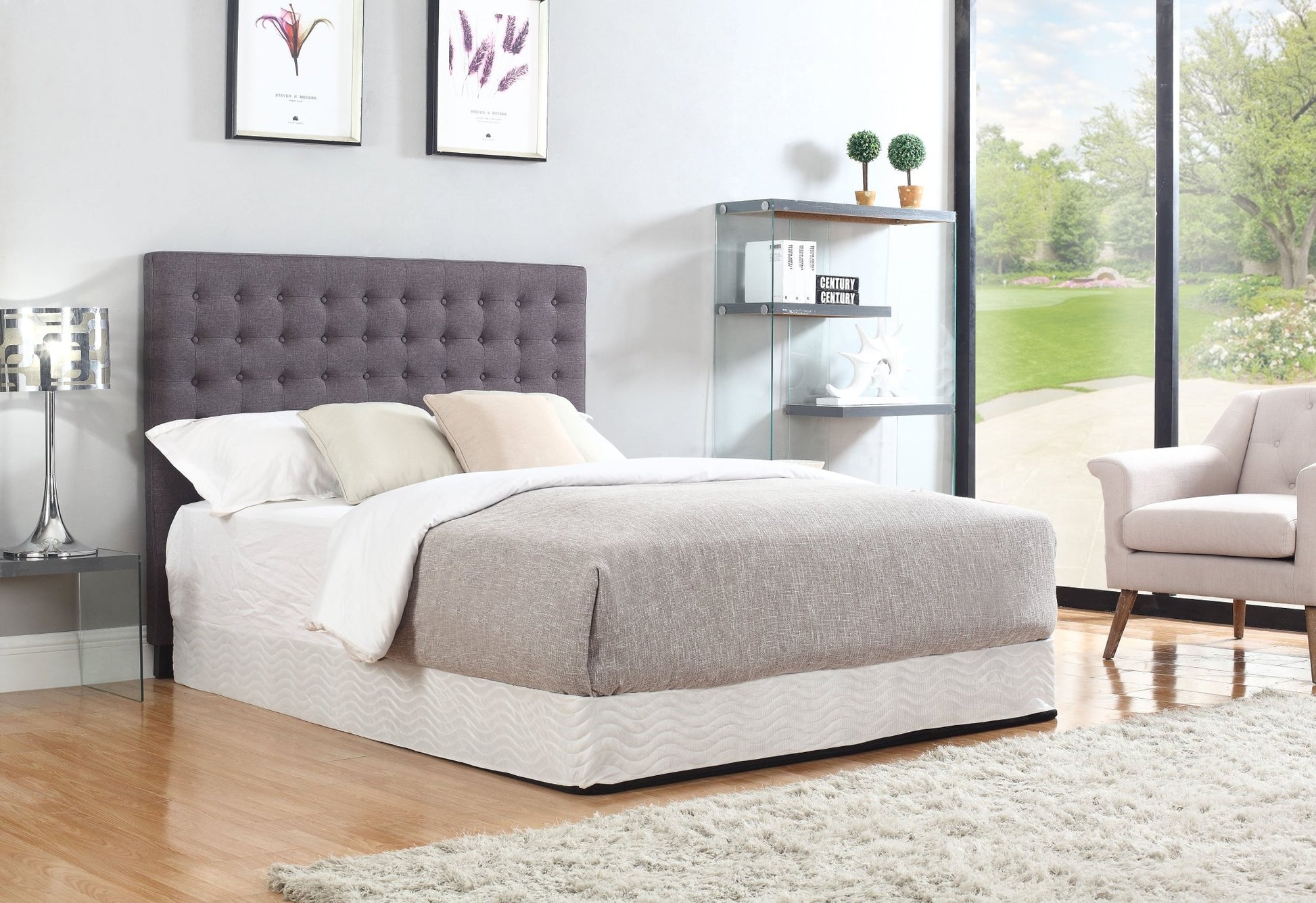 King Size | Cilantro Headboard (Charcoal) - Bedzy Australia