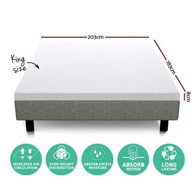 King Size | Dual Layer Cool Gel Memory Foam - Bedzy Australia