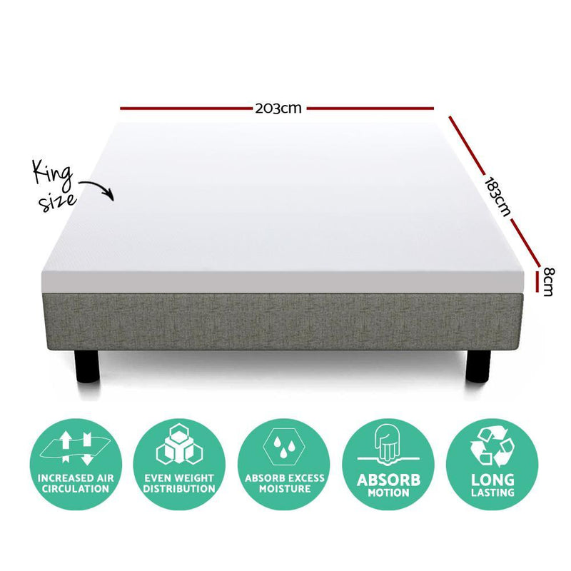 King Size | Dual Layer Cool Gel Memory Foam - Bedzy Australia