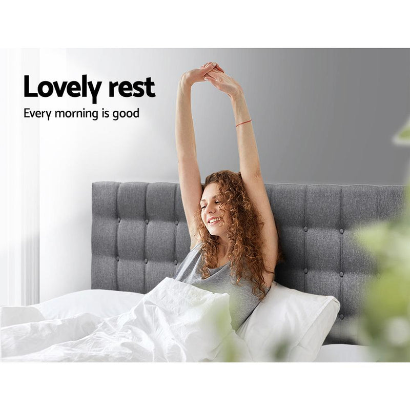King Size | Raft Bed Headboard (Grey) - Bedzy Australia - Furniture > Bedroom