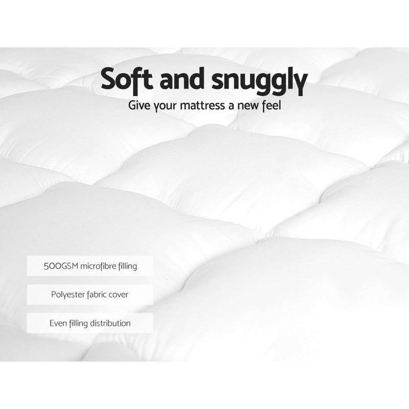 King Ultra Package | Henley LED Bed Black, 2 x LED Bedside Tables, Platinum Series Dual Euro Top Mattress, Pillowtop Mattress Topper & 4 x Pillows - Bedzy Australia (ABN 18 642 972 209) -