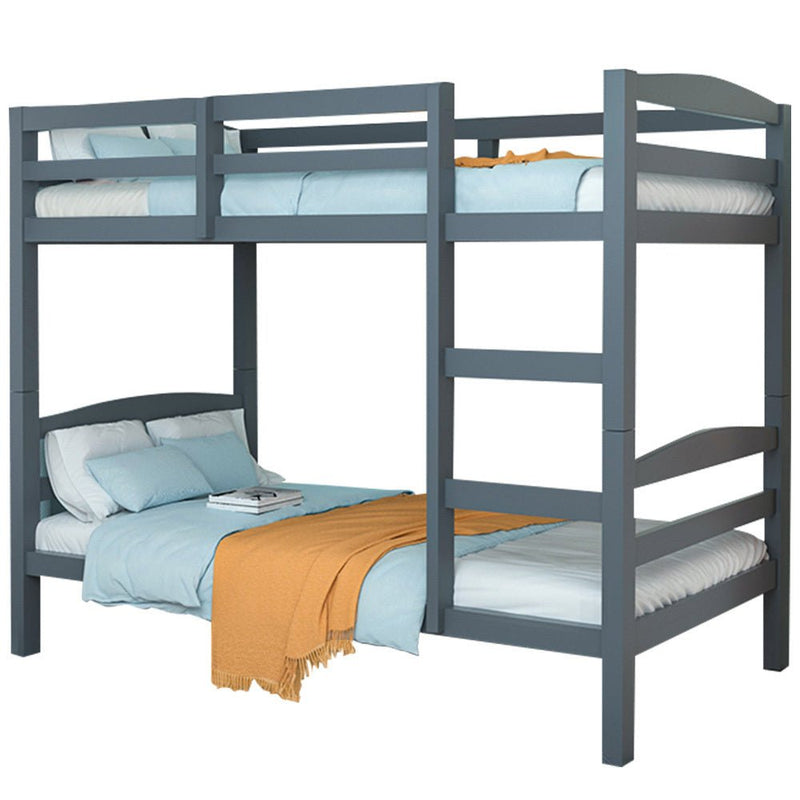 Kingston Slumber Bunk Bed Frame Single Wooden Children Timber PIne Wood Loft Kids Bedroom Furniture - Bedzy Australia (ABN 18 642 972 209) - Furniture > Bedroom