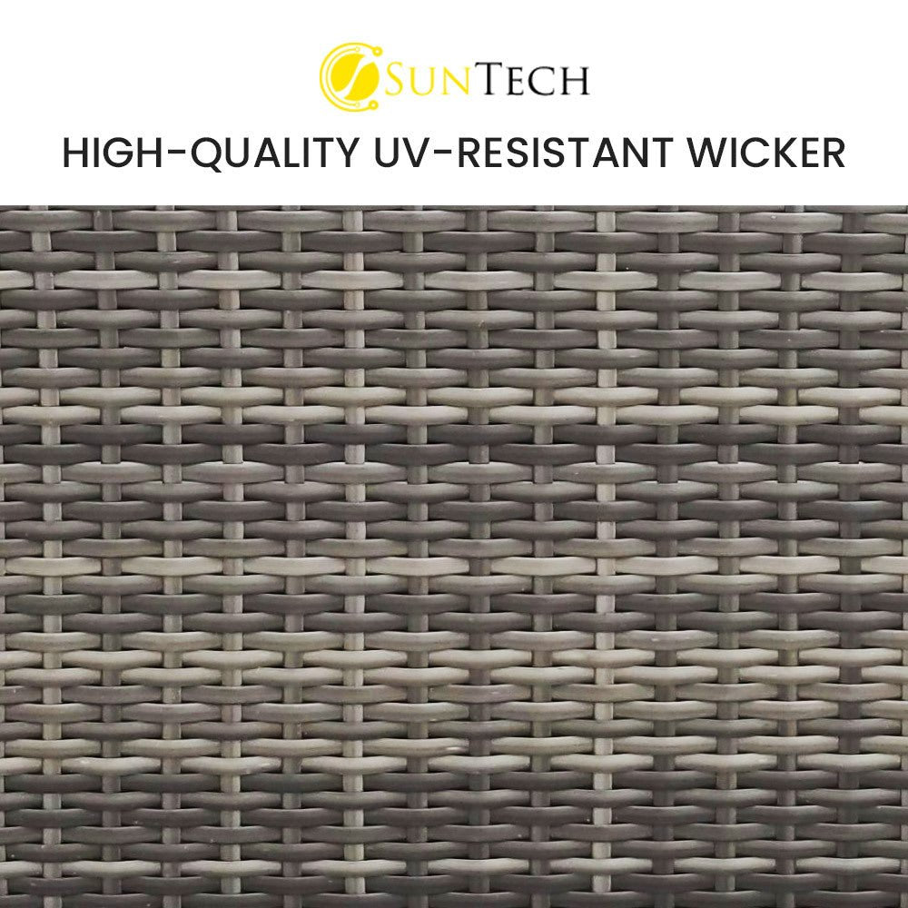 5 Piece Outdoor Modular Lounge Setting with Coffee Table - Grey - Furniture > Outdoor - Bedzy Australia