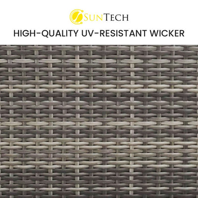 5 Piece Outdoor Modular Lounge Setting with Coffee Table - Grey - Furniture > Outdoor - Bedzy Australia