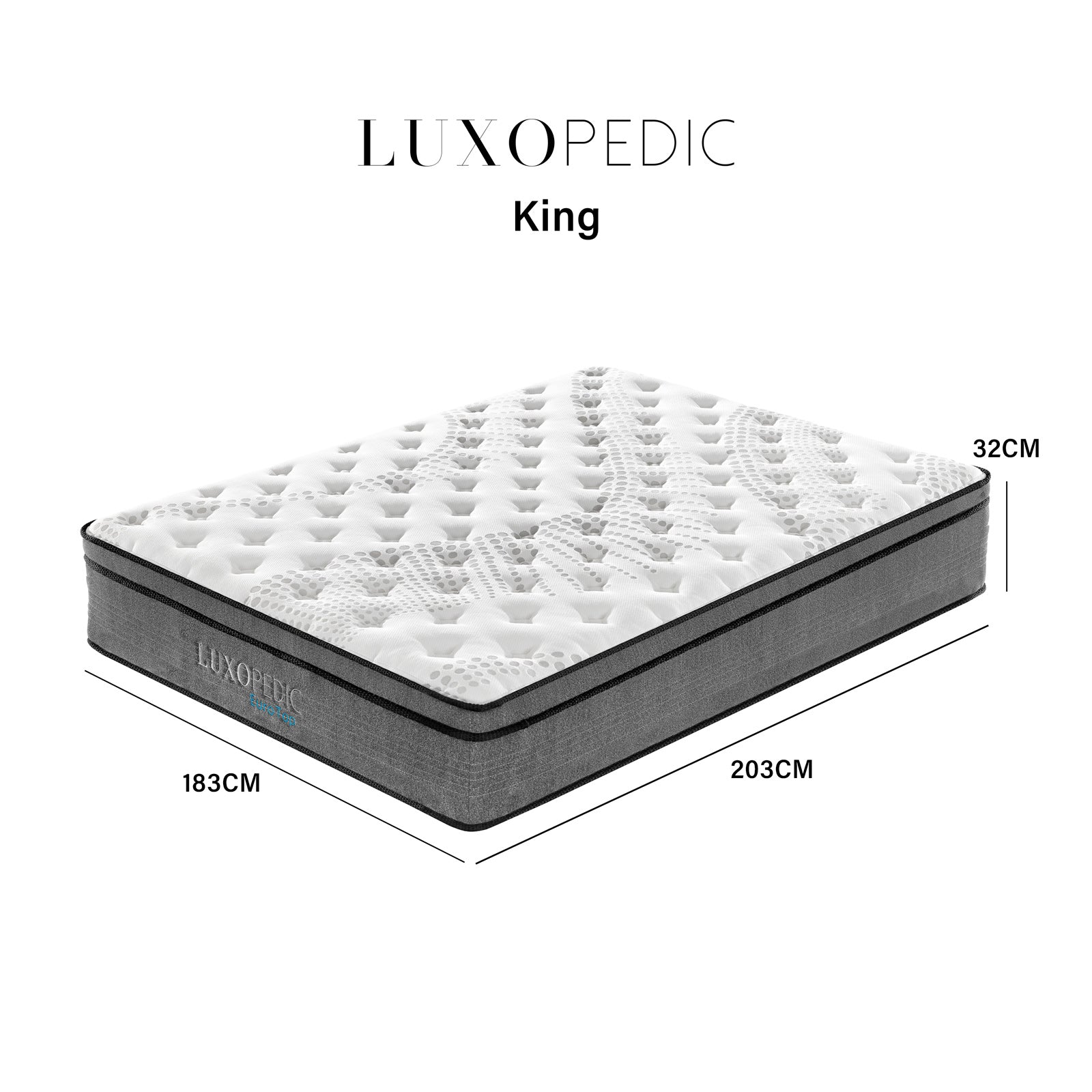 Luxopedic EuroTop 5 Zone Mattress King - Bedzy Australia