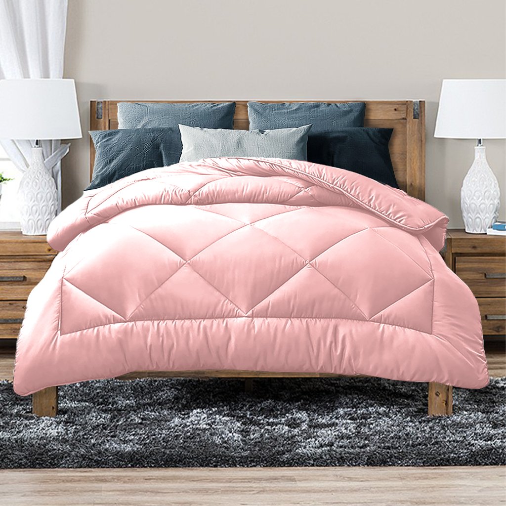 Luxor Australian Made All Season Blush 400GSM Bamboo Blend Quilt King Single - Home & Garden > Bedding - Bedzy Australia