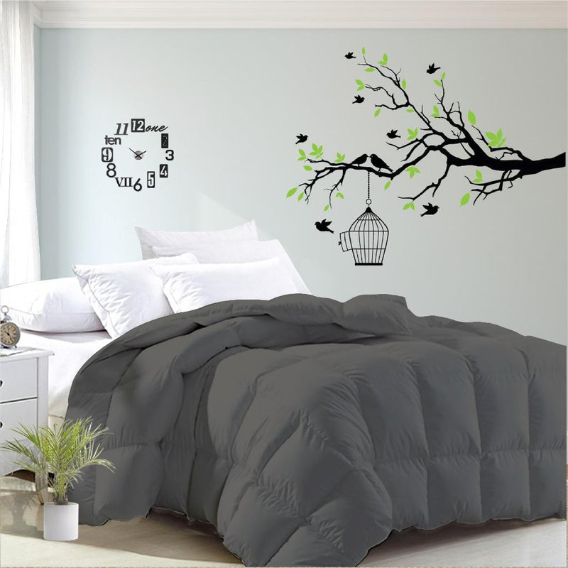 Luxor Australian Made Summer Grey 200GSM Bamboo Blend Quilt Double - Home & Garden > Bedding - Bedzy Australia