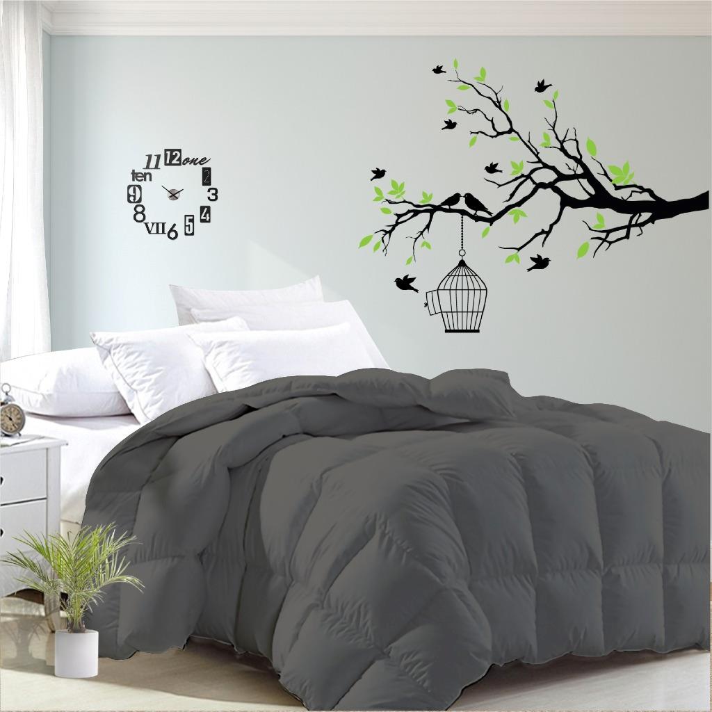 Luxor Australian Made Summer Grey 200GSM Bamboo Blend Quilt King Single - Home & Garden > Bedding - Bedzy Australia