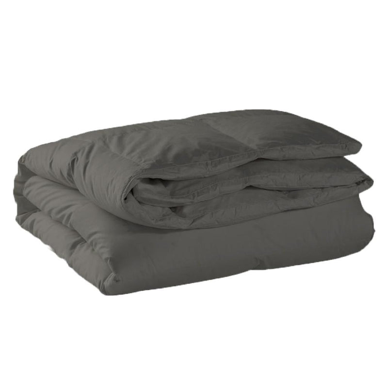 Luxor Australian Made Summer Grey 200GSM Bamboo Blend Quilt Single - Home & Garden > Bedding - Bedzy Australia