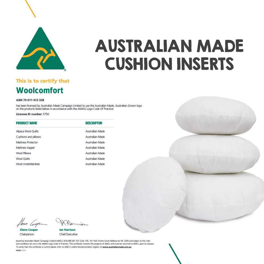 Luxor Twin Pack 45cm Aus Made Round Hotel Cushion Inserts Premium Memory Resistant Filling - Home & Garden > Decor - Bedzy Australia
