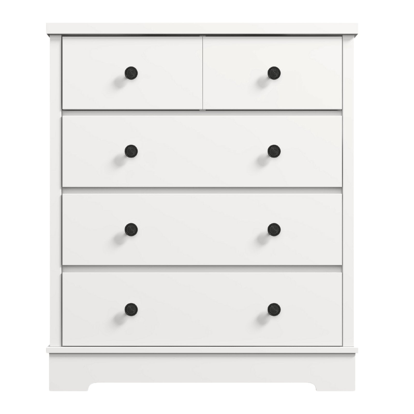 Margaux White Coastal Style Chest of Drawers Tallboy - Bedzy Australia