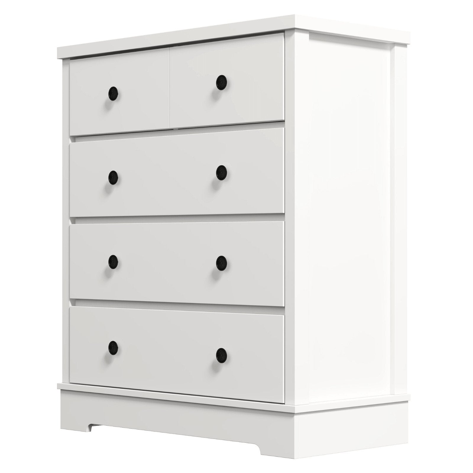 Margaux White Coastal Style Chest of Drawers Tallboy - Bedzy Australia